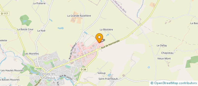 localisation de l'entreprise LVB à LASSAY-LES-CHATEAUX