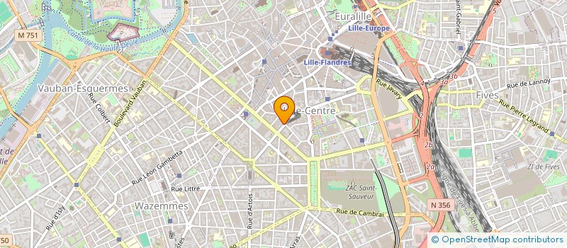 localisation de l'entreprise LVB HOLDING à LILLE