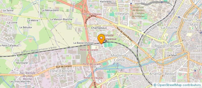 localisation de l'entreprise LVB IMMO  RENNES