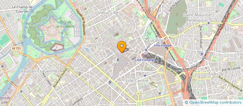 localisation de l'entreprise LVB LA PLACE à LILLE