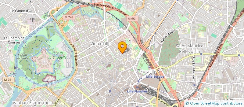 localisation de l'entreprise LVB RESTAURATION à LILLE