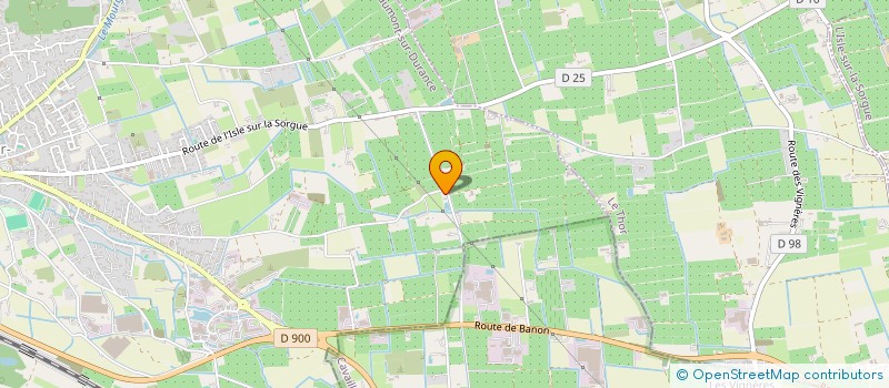 localisation de l'entreprise LVB SPORT  CHATEAUNEUF-DE-GADAGNE