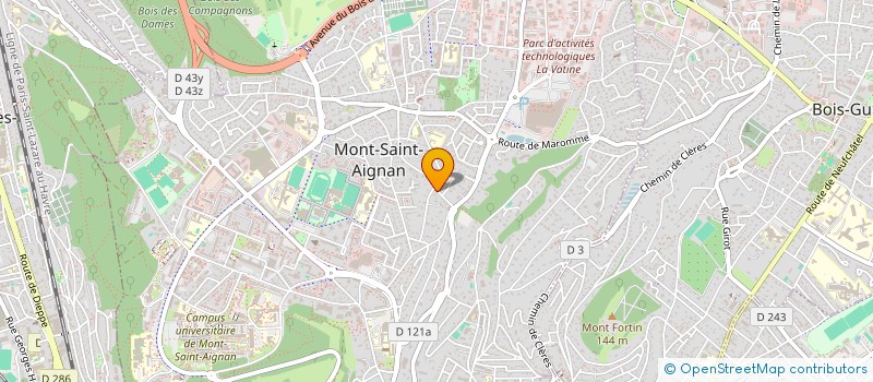 localisation de l'entreprise LVBA INVEST  MONT-SAINT-AIGNAN