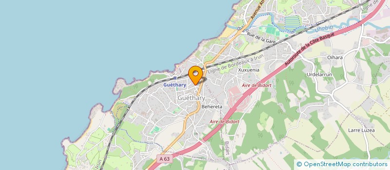 localisation de l'entreprise LVBS à BIDART