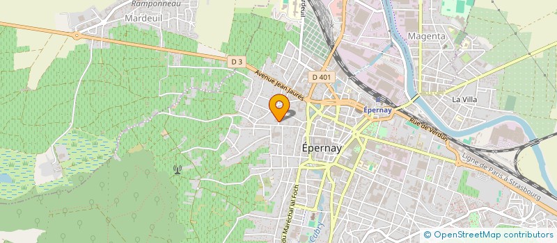 localisation de l'entreprise LVC DIFFUSION à EPERNAY