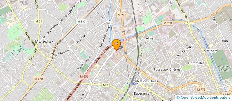 localisation de l'entreprise LVC FRANCE à TOURCOING