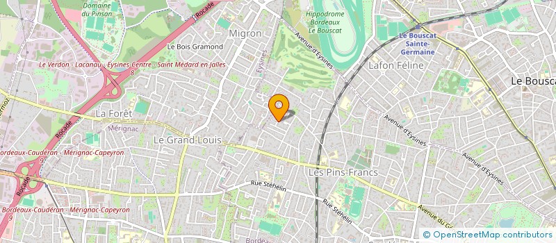 localisation de l'entreprise LVCH à BORDEAUX