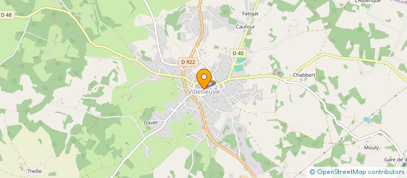 localisation de l'entreprise LVCMA  VILLENEUVE