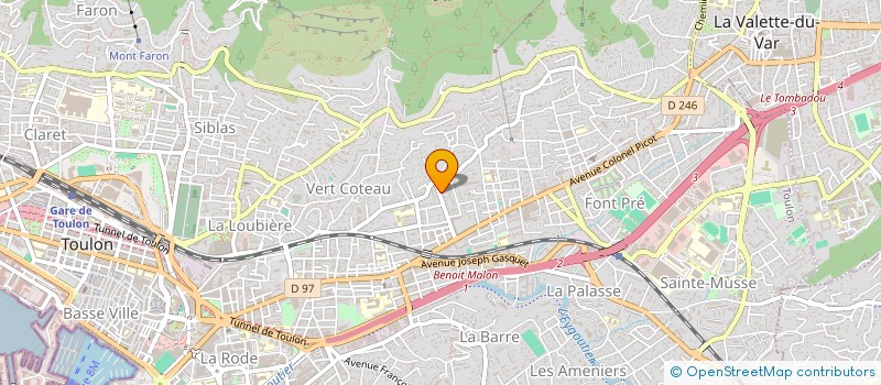 localisation de l'entreprise LVCS 5 à TOULON