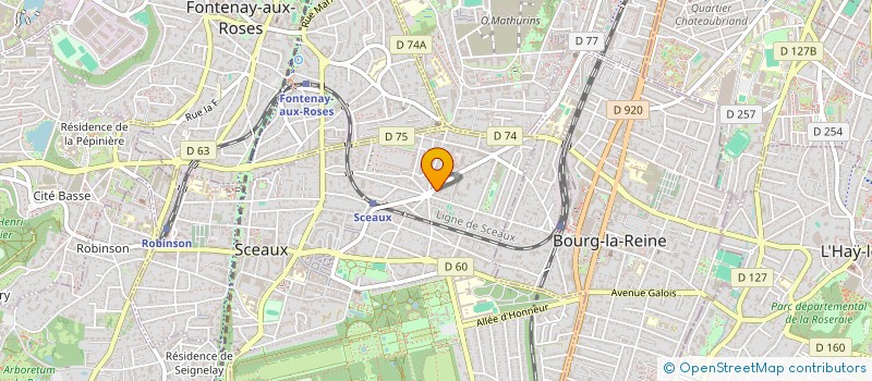 localisation de l'entreprise LVCV à SCEAUX