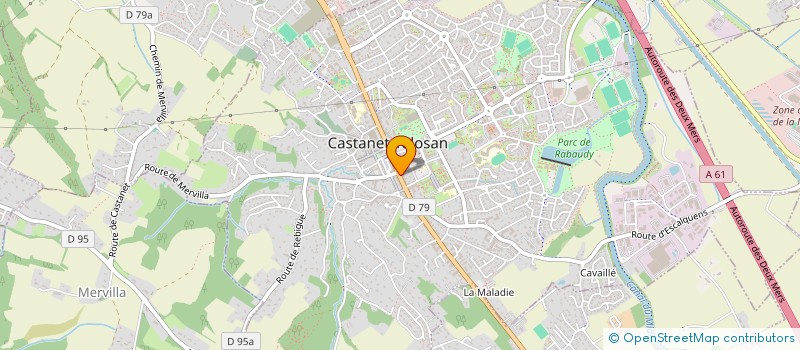 localisation de l'entreprise LVD 18 à CASTANET-TOLOSAN