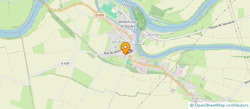 localisation de l'entreprise LVD à VERDUN-SUR-LE-DOUBS