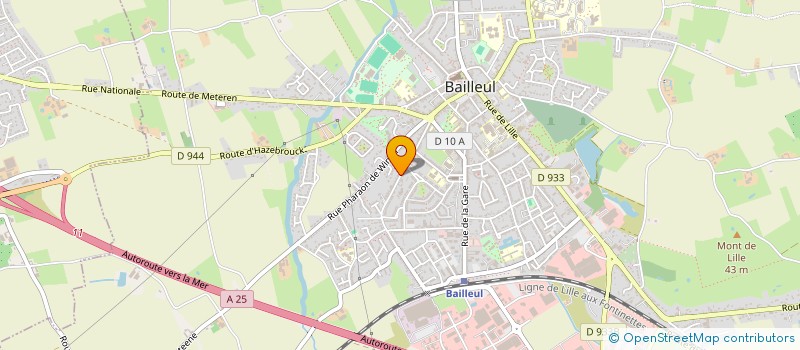 localisation de l'entreprise LVD à BAILLEUL