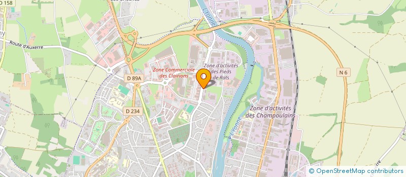localisation de l'entreprise LVD CONSULTING à AUXERRE
