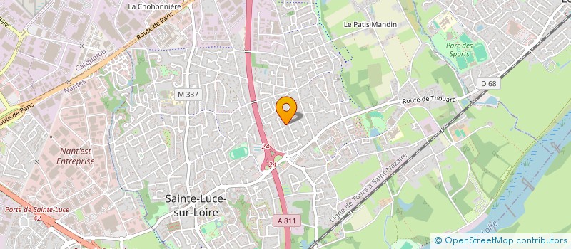 localisation de l'entreprise LVD INVEST  SAINTE-LUCE-SUR-LOIRE