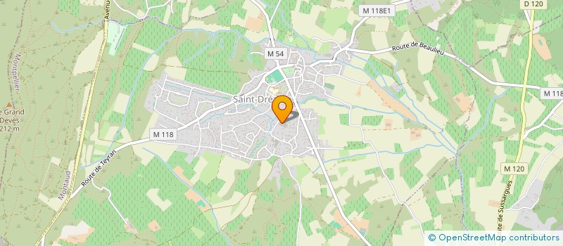 localisation de l'entreprise LVDC HOLDING  SAINT-DREZERY