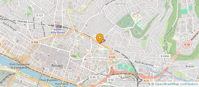 localisation de l'entreprise LVDF à ROUEN