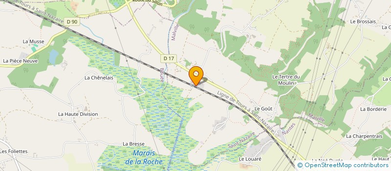 localisation de l'entreprise LVDK SAVENAY à SAVENAY