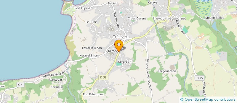 localisation de l'entreprise LVDM  TRELEVERN