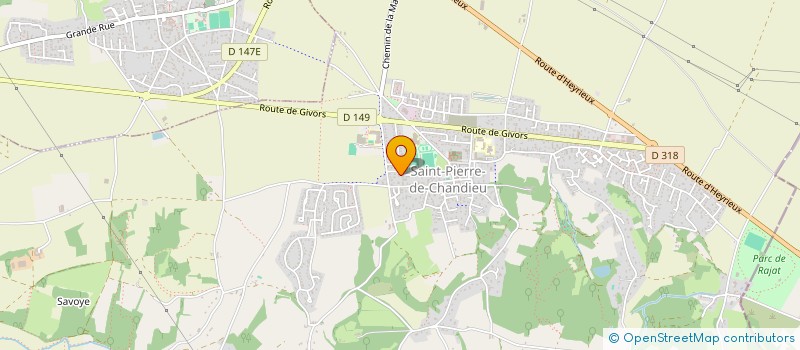 localisation de l'entreprise LVDP  SAINT-PIERRE-DE-CHANDIEU