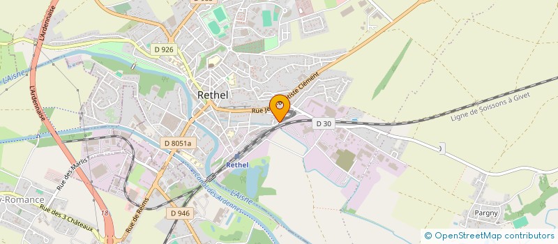 localisation de l'entreprise LVDR COURTAGE  RETHEL