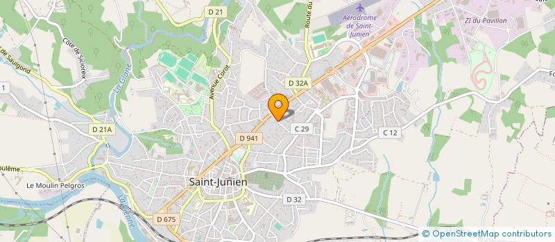 localisation de l'entreprise LVDS CENTRE OUEST à SAINT-JUNIEN