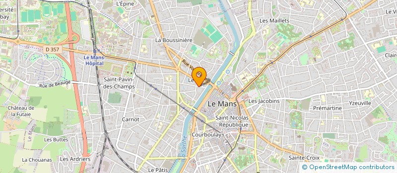 localisation de l'entreprise LVE  LE MANS