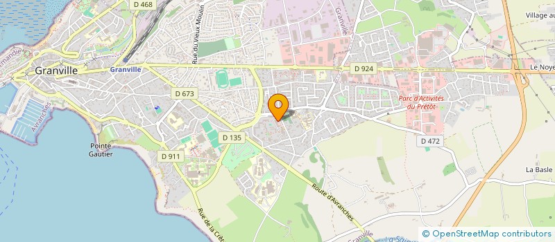 localisation de l'entreprise LVE  GRANVILLE