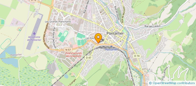 localisation de l'entreprise LVEB  PONTARLIER