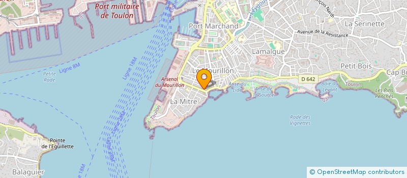 localisation de l'entreprise LVEB à TOULON
