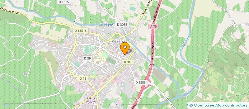 localisation de l'entreprise LVER à PEZENAS