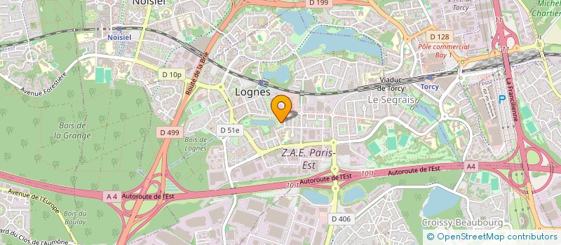 localisation de l'entreprise LVF BATIMENT à LOGNES