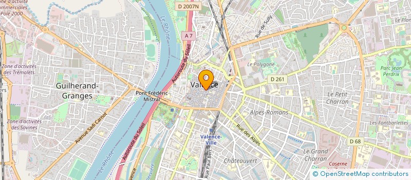 localisation de l'entreprise LVF SARL à VALENCE