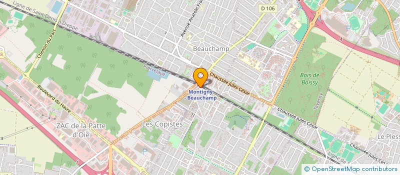 localisation de l'entreprise LVF SECURITE à MONTIGNY-LES-CORMEILLES