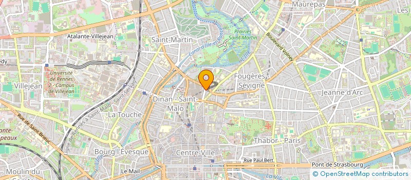 localisation de l'entreprise LVFH  RENNES