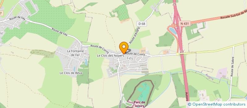 localisation de l'entreprise LVFL  FEY