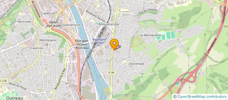 localisation de l'entreprise LVFM  BOULOGNE-SUR-MER