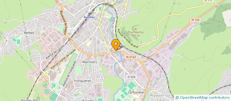 localisation de l'entreprise LVFM PARTICIPATIONS à AURILLAC