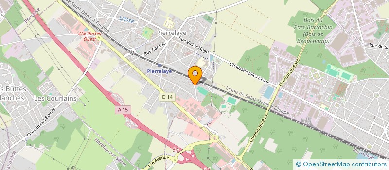 localisation de l'entreprise LVG  PIERRELAYE