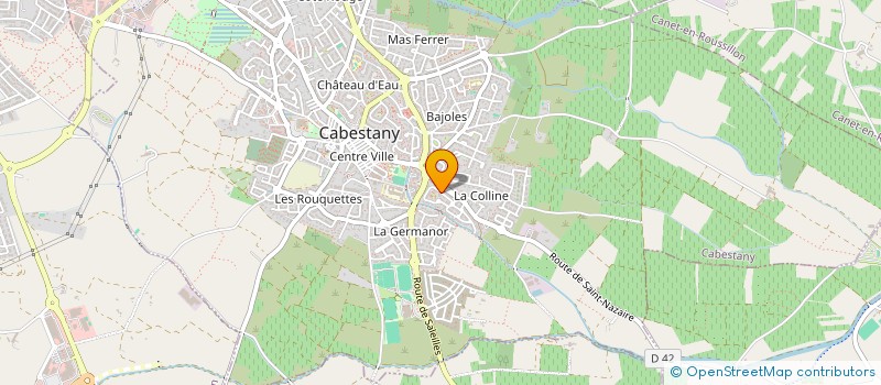 localisation de l'entreprise LVG HOLDING  CABESTANY