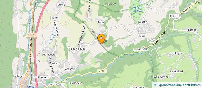 localisation de l'entreprise LVGA TOUREM  ENTRELACS