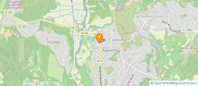 localisation de l'entreprise LVH  PRADES-LE-LEZ