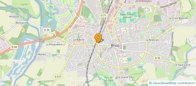 localisation de l'entreprise LVH à BRUZ