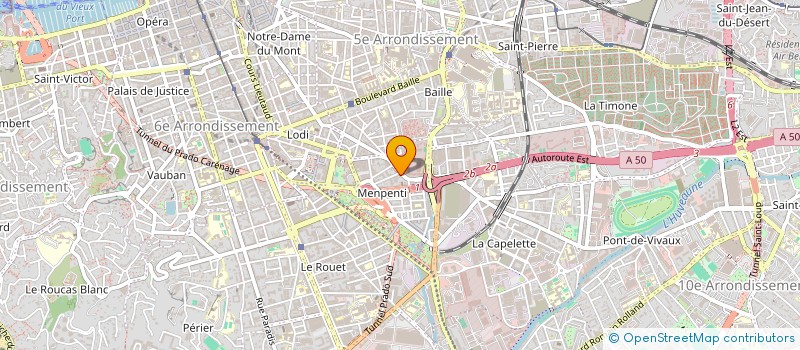 localisation de l'entreprise LVH  MARSEILLE