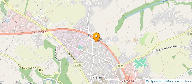 localisation de l'entreprise LVH BREZILLET  PLERIN