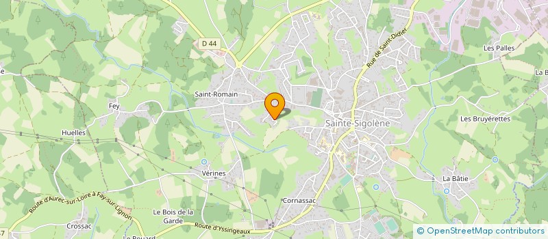 localisation de l'entreprise LVI à SAINTE-SIGOLENE
