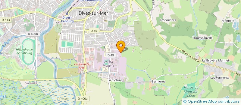 localisation de l'entreprise LVJ NAUTISME  DIVES-SUR-MER