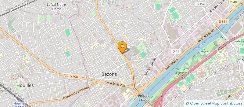 localisation de l'entreprise LVL à BEZONS