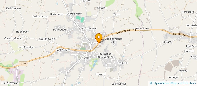localisation de l'entreprise LVL AGENCEMENT à CLEDER