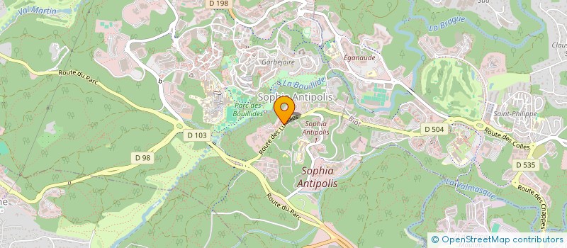 localisation de l'entreprise LVL CONSULTING  VALBONNE